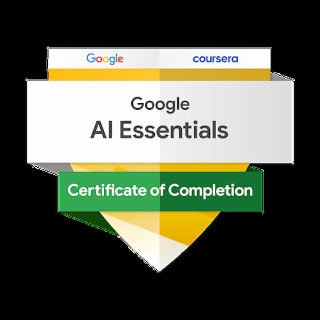 Google AI Essentials badge