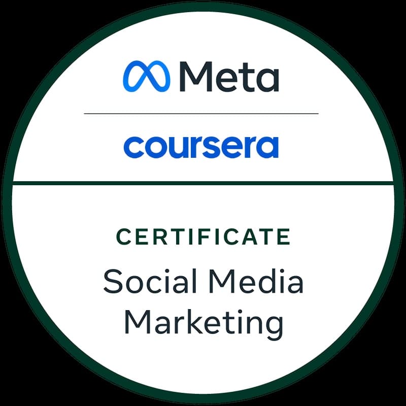 Meta Social Media Marketing Professional Certificate badge